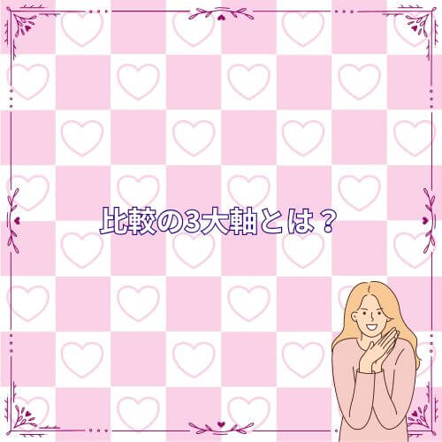比較の3大軸とは？